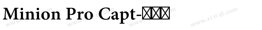 Minion Pro Capt字体转换
